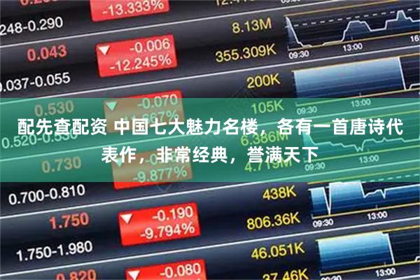 配先查配资 中国七大魅力名楼，各有一首唐诗代表作，非常经典，誉满天下